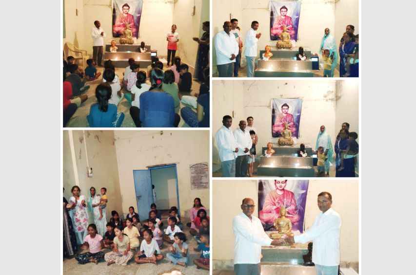 Bastawade Buddha Vihar cha Dahava Vardhapan Din Tathagat Gautam Buddha Murti Sthapana