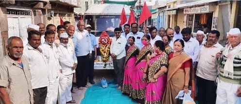 Lakhimpur kheri Shahid Kisan asthi Kalash Yatra in Pune