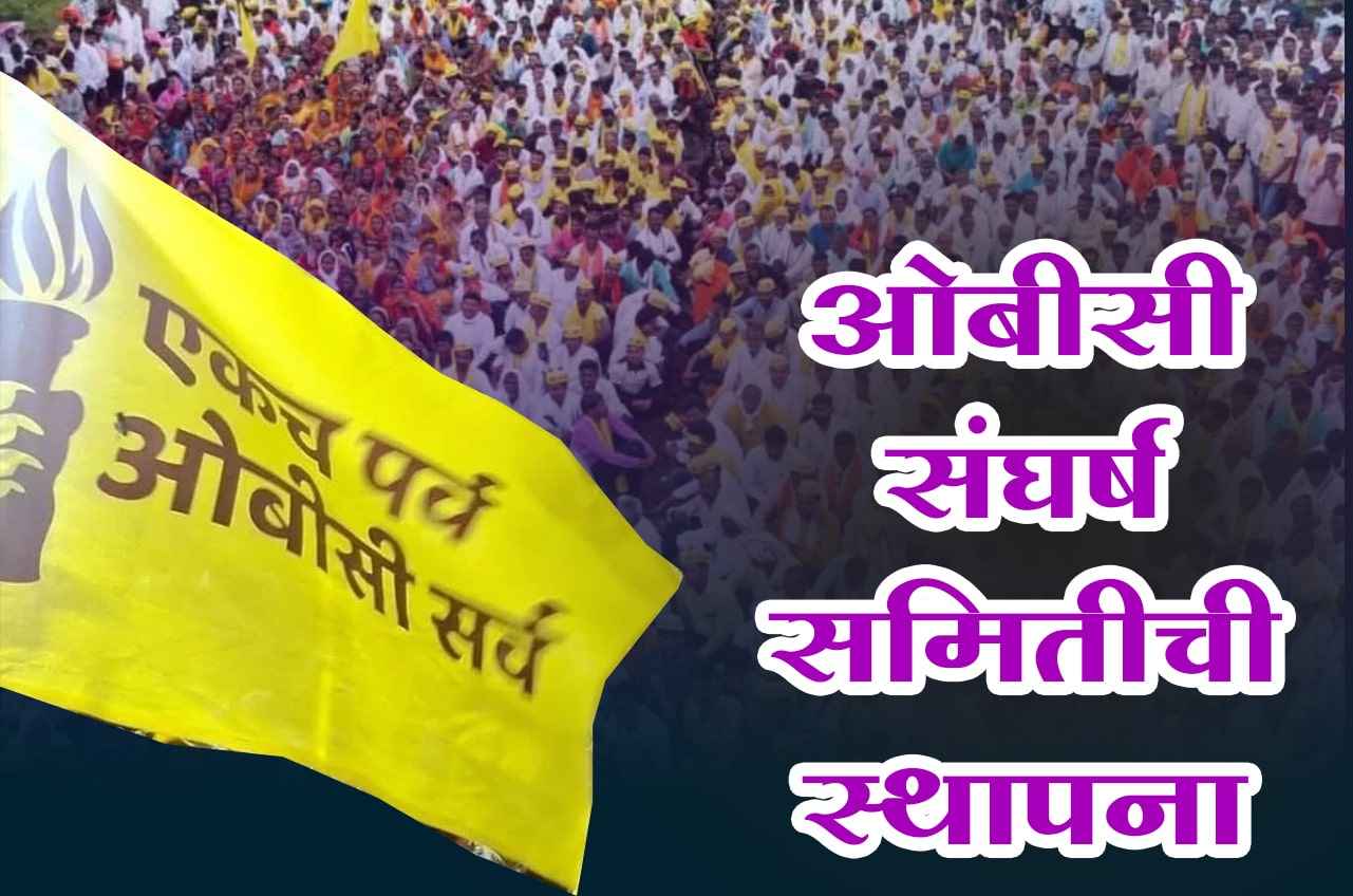 Maratha Reservation GR Sparks Formation of OBC Sangharsh Samiti