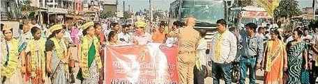 Support for OBC Anya Tyagi - rashtriya OBC mahasangh demonstration in Chimur