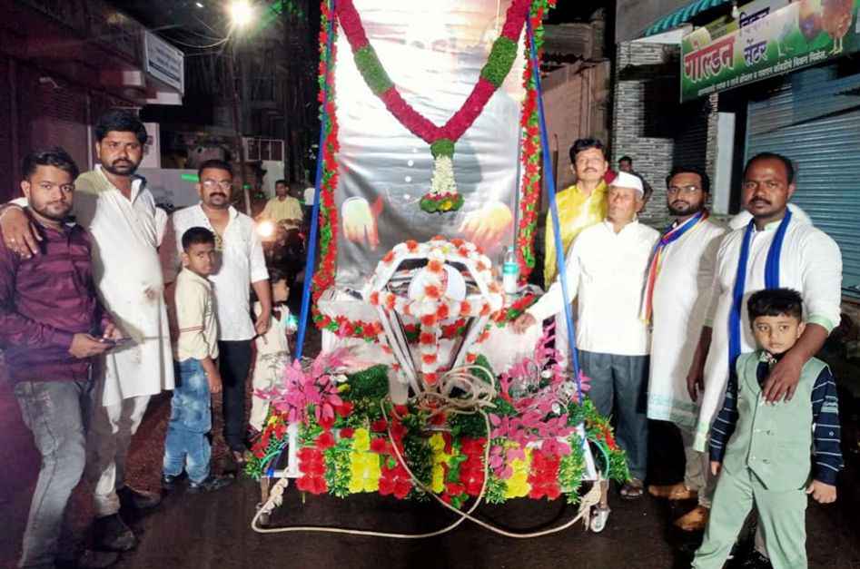 Retired Bansode celebrated Dr Babasaheb Abedkar Jayanti with pension money Retired Bansode celebrated Dr Babasaheb Abedkar Jayanti with pension money