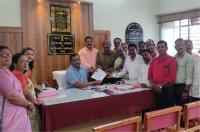 Protest on behalf of Tailik Mahasabha Nagpur of violence in Maratha Aarakshan Aandolan