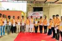 Rashtriya OBC Bahujan Shikshak Sangh Hingoli Chi District Karyakarni Jahir Lahu Raksha ani Ramesh Chavan Niwad
