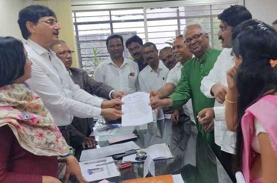 OBC_Rajkiya_Aaghadi_give_memorandum_for_OBC_Imperial_Data_to_samarpit_Aayog