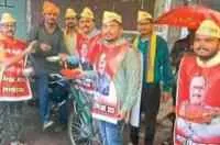 OBC का बारिश में भीख मांगो आंदोलन
