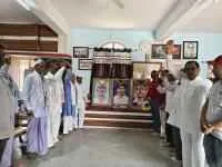 लिंबागणेश येथे शहीद दिनानिमित्त अभिवादन
