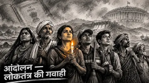 Andolan Loktantra Mein Awam Ke Tantra Ki Gawahi Hain