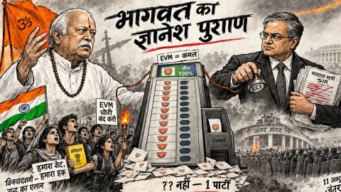 Bhagwat Aur Jnanesh EVM Ka Sauda Aur Gen Z Ka Aakrosh EVM Protests and Political Power