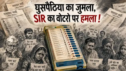 Ghuspaithiya ka Jumla SIR ka Voteron par Hamla
