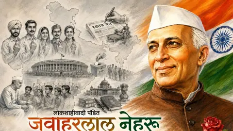 Lokshahivadi Pandit Jawaharlal Nehru