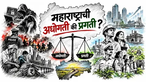 Maharashtrachi Adhogati ki Pragati