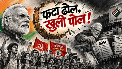 Modi Ka SIR Fake GDP Aur Berozgar Yuva Phata Dhol Khuli Pol
