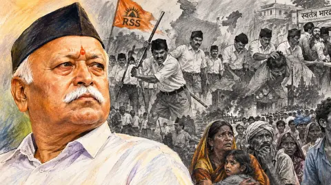 RSS Pramukh Mohan Bhagwat Ki Bhagwat Katha Na Videsh Ne Suni Na Desh Ne