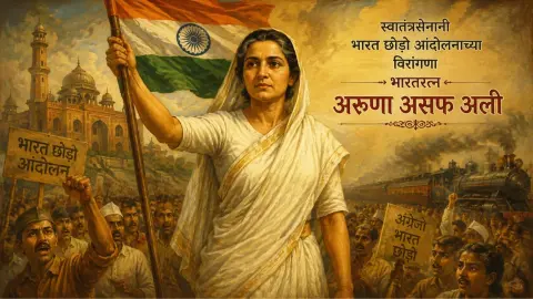 Swatantrasenani Bharat Chhodo Andolanachya Virangana Bharatratna Aruna Asaf Ali