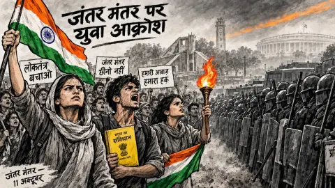 Youth Uprising at Jantar Mantar
