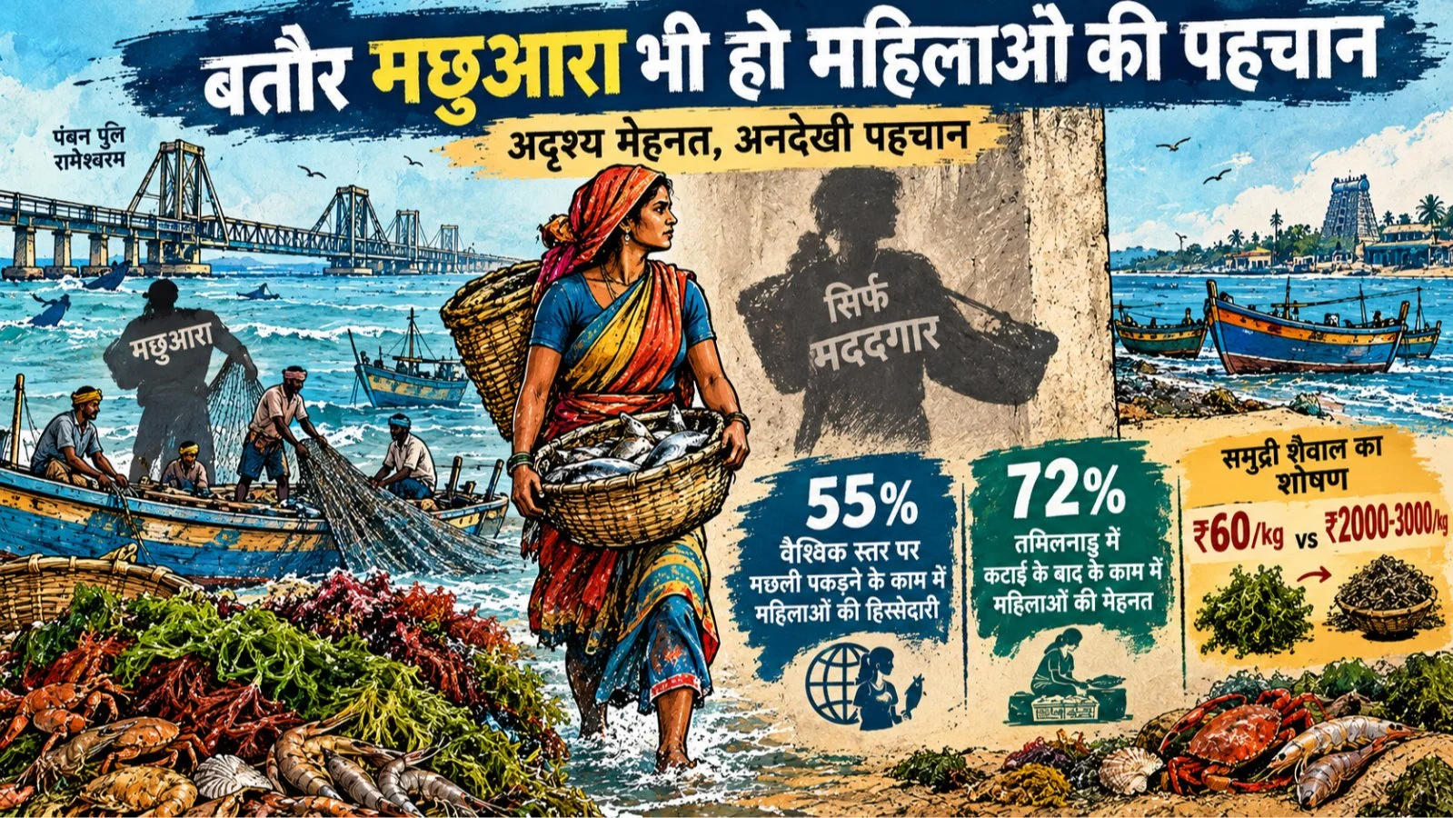Bataur Machhuara Bhi Ho Mahilaon Ki Pehchan Coastal Womens Fishing Identity