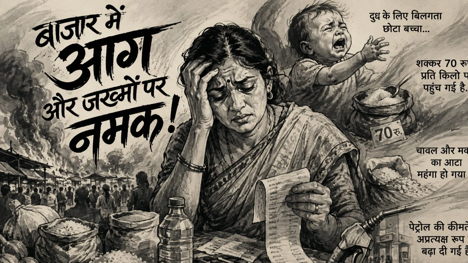 Bazaar Mein Lagi Hai Aag — Mehngai Ki Aag