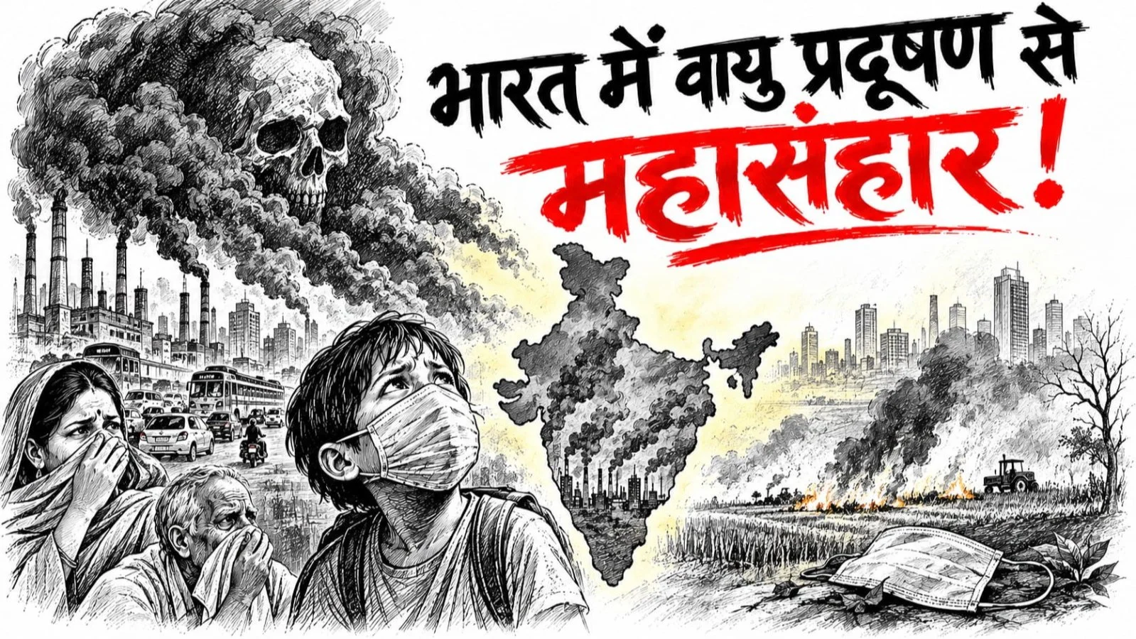 Bharat Mein Vayu Pradushan Se Mahasanhar Bharat Mein Vayu Pradushan Se Mahasanhar