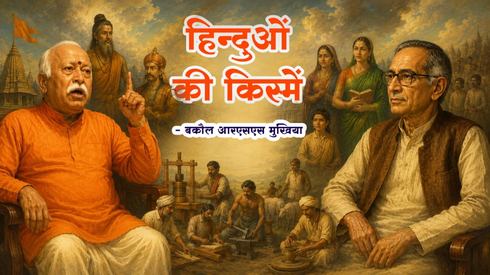 Chaar Hisson mein Bante Hindu Mohan Bhagwat ke Vargikaran par Ram Puniyani ka Karara Jawab