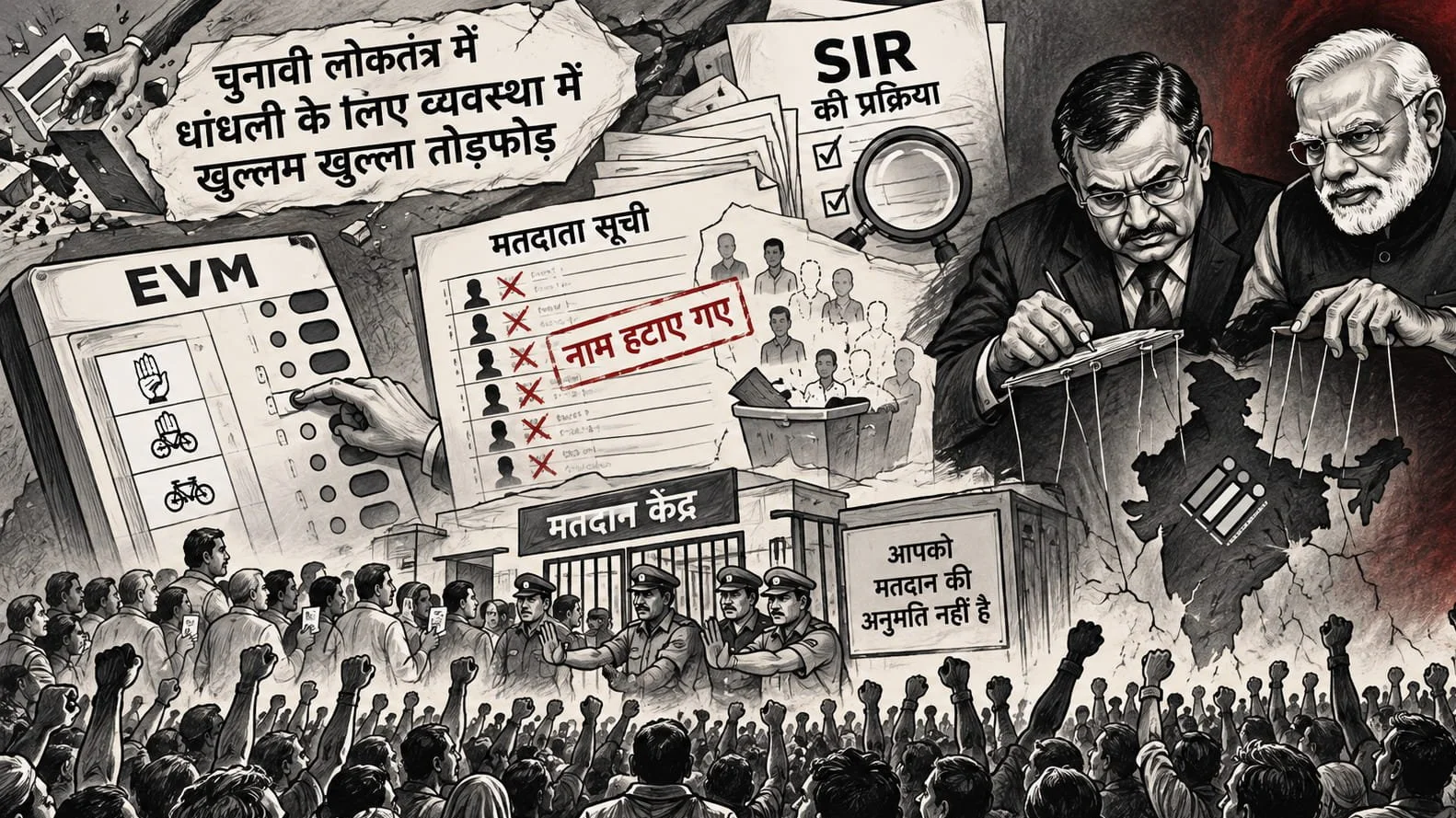 Chunavi Loktantra Mein Dhandhli System Ki Khullam Khulla Todphod Chunavi Loktantra Mein Dhandhli System Ki Khullam Khulla Todphod