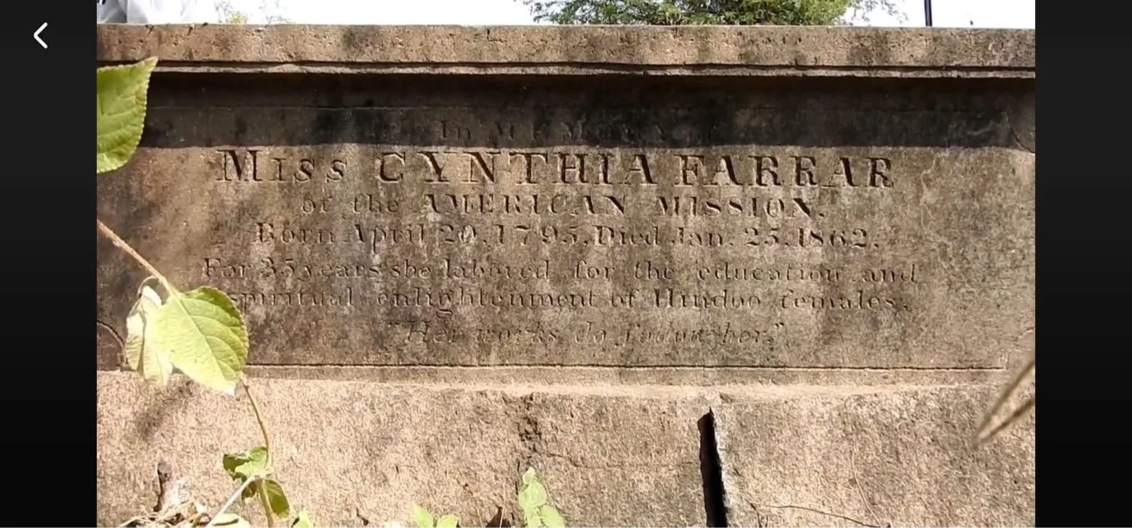 Cynthia Farrar The American Teacher Who Inspired Mahatma and Savitri Phule, Grave Discovered Cynthia Farrar The American Teacher Who Inspired Mahatma and Savitri Phule, Grave Discovered