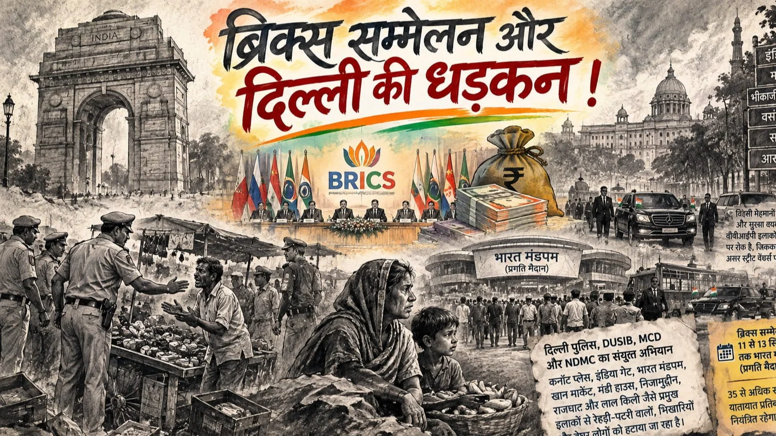 Delhi ke Rehdi Patri Walon ki Zindagi Par BRICS ka Asar Delhi ke Rehdi Patri Walon ki Zindagi Par BRICS ka Asar