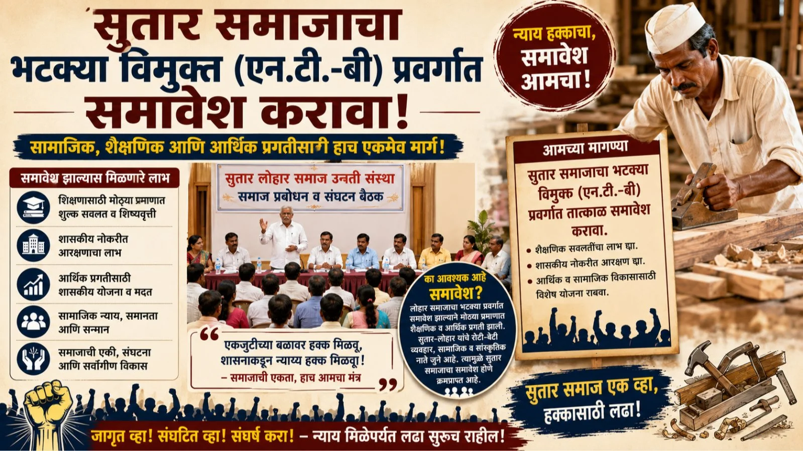 Demand Grows for Inclusion of Sutar Community in NT B Category Demand Grows for Inclusion of Sutar Community in NT B Category