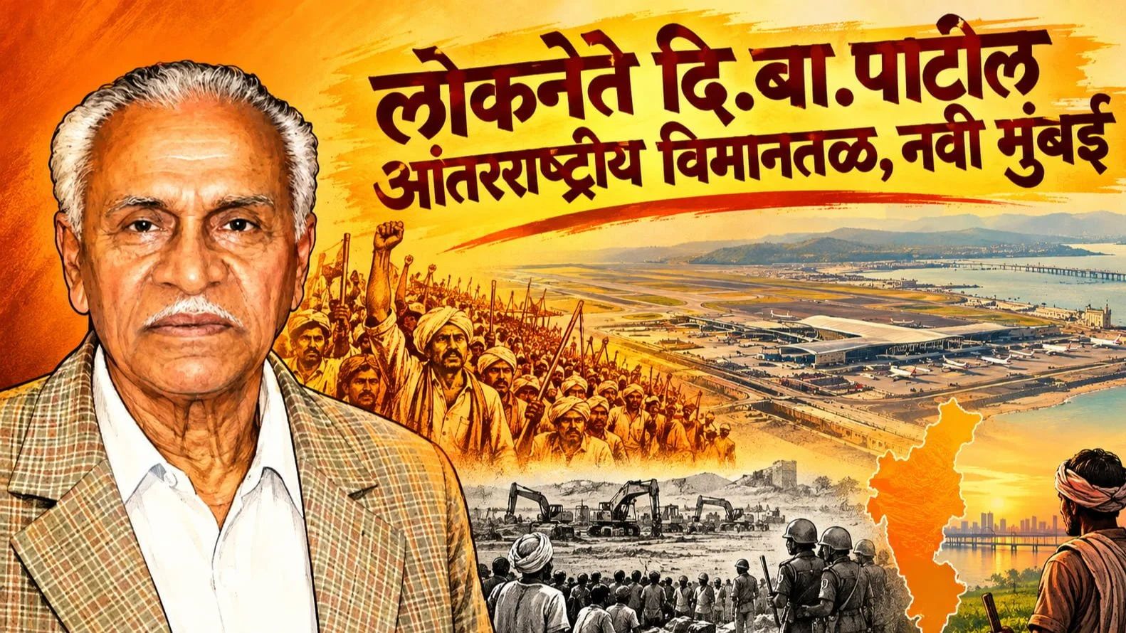 Government Delays and Drags Feet on Naming Airport After Loknete D B Patil
