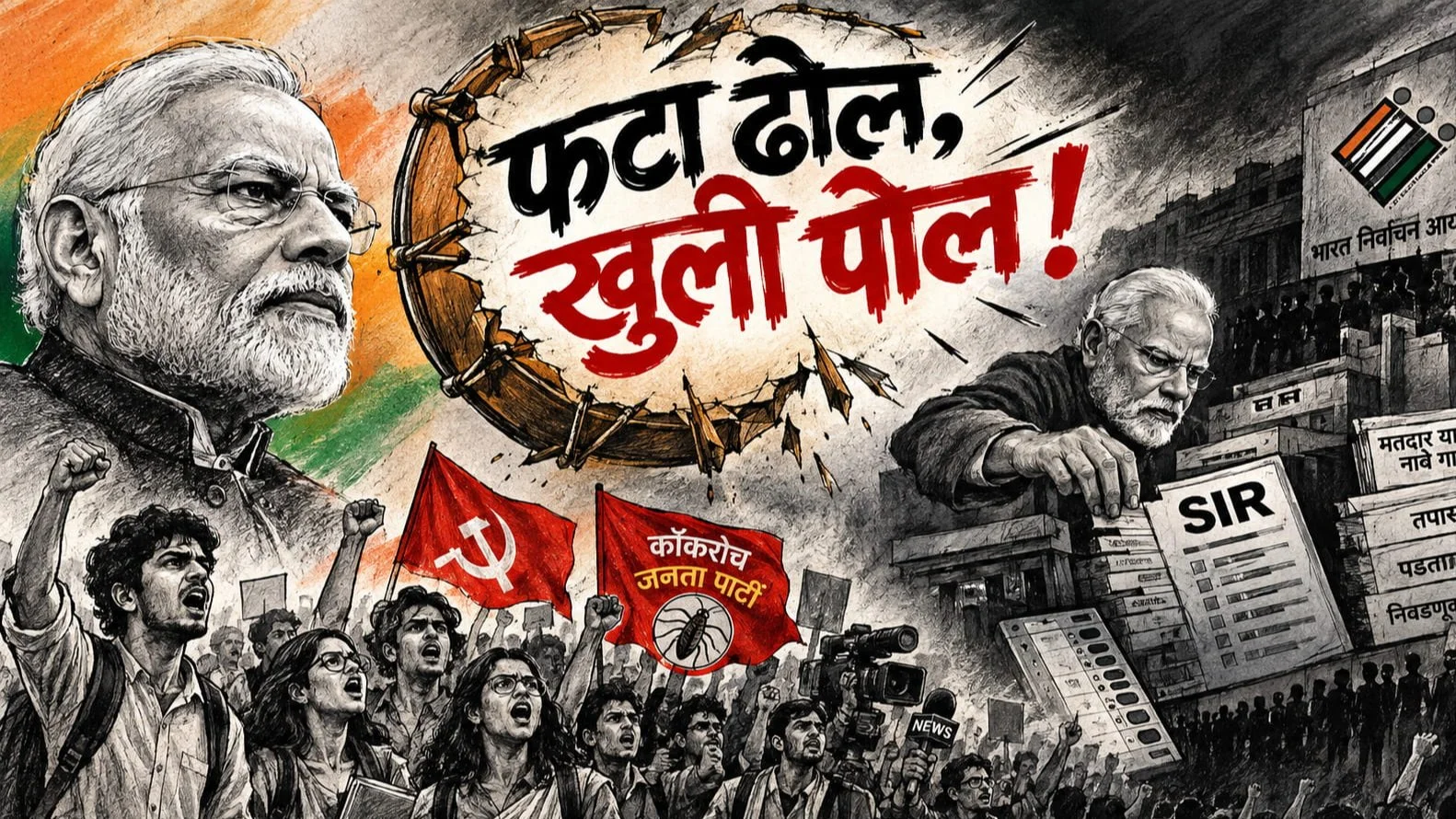Modi Ka SIR Fake GDP Aur Berozgar Yuva Phata Dhol Khuli Pol Modi Ka SIR Fake GDP Aur Berozgar Yuva Phata Dhol Khuli Pol