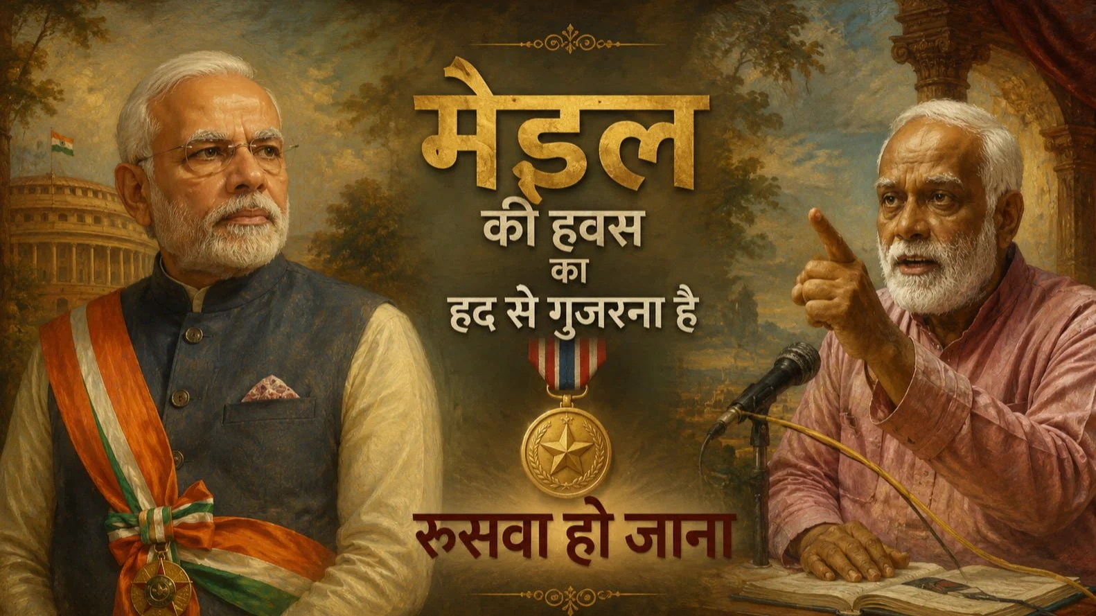 modi ke Medal Ki Hawas Ka Had Se Guzarna Ruswa Ho Jana