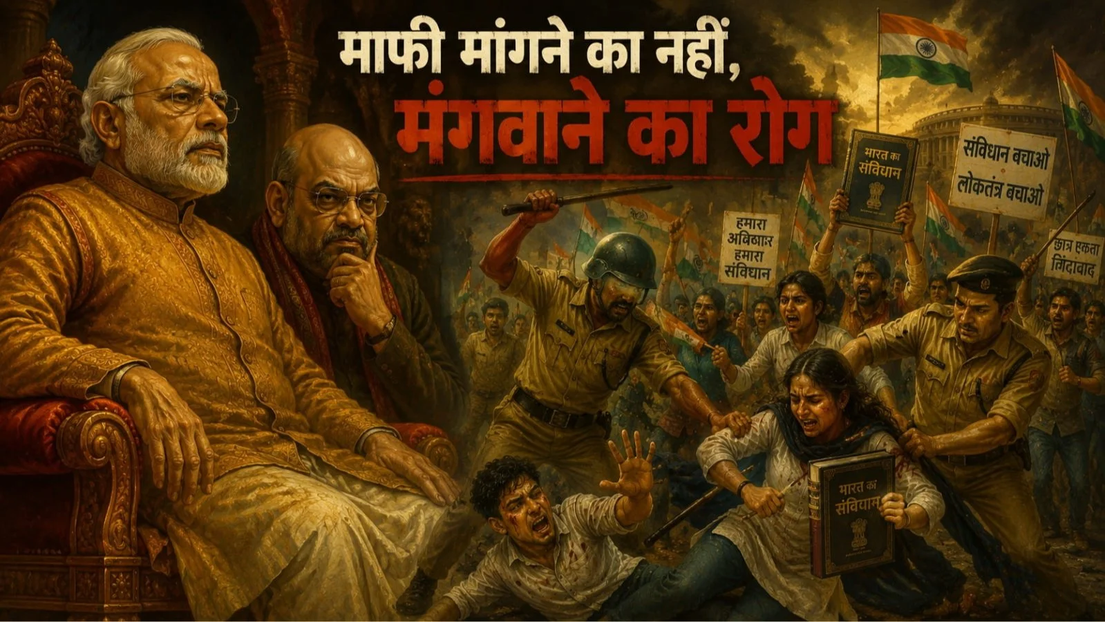 Modi ko maafi maangne ka nahi mangwane ka rog