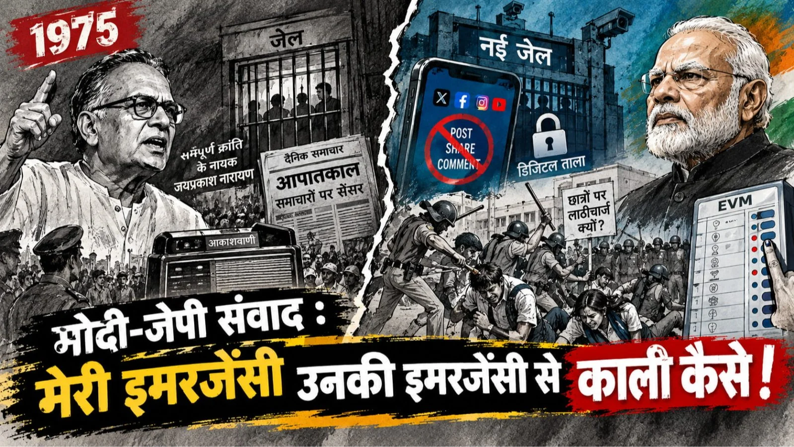Modi Meets JP My Emergency vs Their Emergency – Which Is Blacker