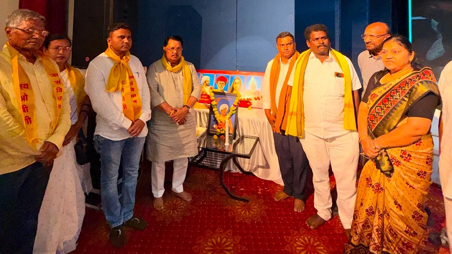 obc jatinih ay janganana hoiparyant lada thambnar nahi umesh korram mandal yatra ballarpur sabha