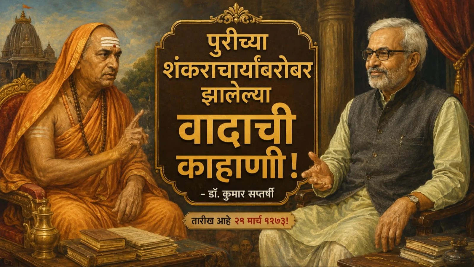 Purichya Shankaracharyanbarobar Jhalelya Vadachi Kahani – Dr Kumar Saptarshi Purichya Shankaracharyanbarobar Jhalelya Vadachi Kahani – Dr Kumar Saptarshi